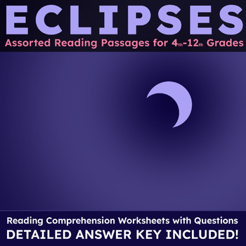 Preview of The Science and History of Eclipses - 6 Readings w/ Questions and Answer Keys
