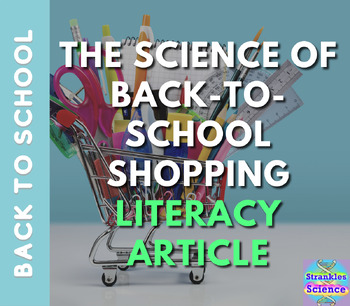 Preview of The Science of Back to School Shopping - Middle School Reading Comprehension Art