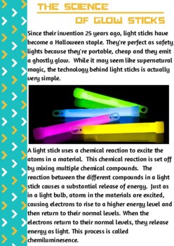 What are glow sticks, and what's the chemical reaction that makes