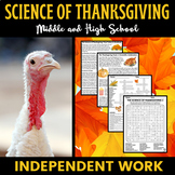 The Science of Thanksgiving - Activities Puzzles Middle & 