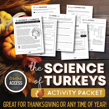 Preview of The Science of Turkeys: Biology Activity Packet for Thanksgiving or Anytime