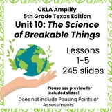 The Science of Unbreakable Things Novel Study 5th Grade CK