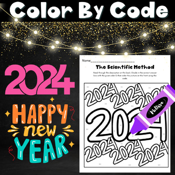 Preview of The Scientific Method Color By Number, Color By Code