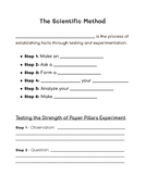 The Scientific Method - Notes and Lab