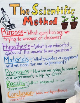 The Scientific Method Outline Anchor Chart by Handwritten Anchor Charts