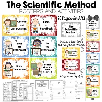 Preview of The Scientific Method Posters and Activities - Great for Science Notebooks too!