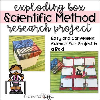 Preview of Easy Science Fair Project Display:  The Scientific Method Foldable Exploding Box