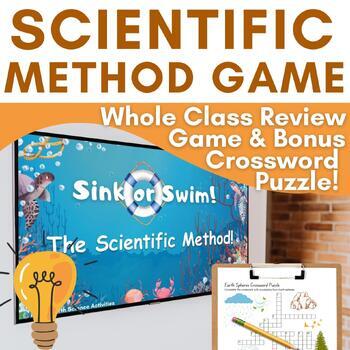 The Scientific Method Sink or Swim Review Game with Bonus Crossword