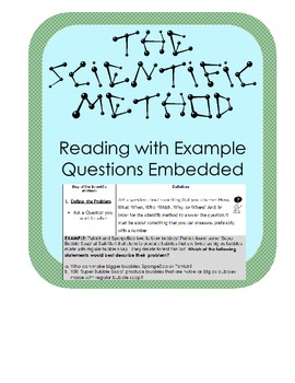 Preview of The Scientific Method Steps Introduction  w/ examples & questions embedded
