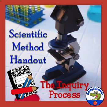 Preview of The Scientific Method - Steps to the Inquiry Process Handout and Study Guide