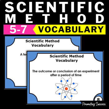 Preview of The Scientific Method Activity Task Cards 5th Grade Science Vocabulary Review
