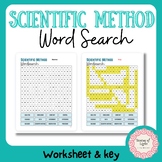 The Scientific Method Word Search Worksheet, Vocabulary, K
