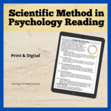 The Scientific Method in Psychology 1 Page Reading: Print 