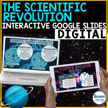 Preview of The Scientific Revolution Google Classroom  | Science History Google Slides |