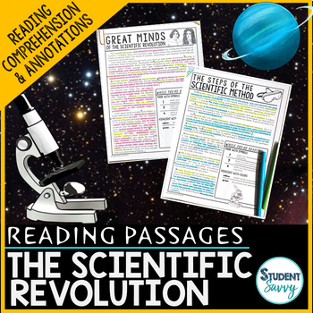 Preview of The Scientific Revolution Reading Passages - Questions - Annotations