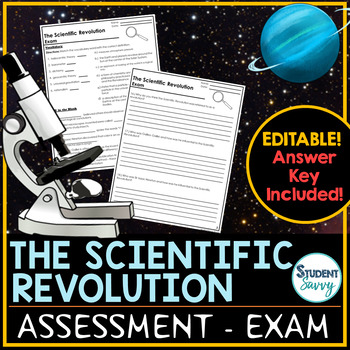 Preview of The Scientific Revolution Test - Exam Scientific Method Quiz Review