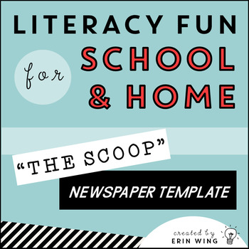 Preview of The Scoop: Editable Student Newspaper Template