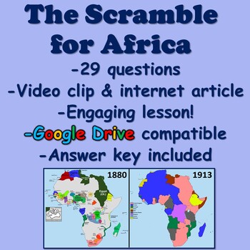 The Scramble For Africa By Mr Tillman S Social Studies Tpt