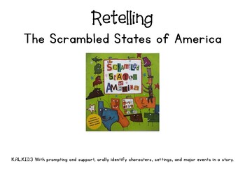 Preview of The Scrambled States of America-Retelling Activity