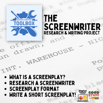 Preview of The Screenwriter - Research Activity & Creative Writing Activity