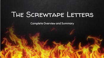Preview of The Screwtape Letters -34 Slide PowerPoint; Complete Summaries, Discussions