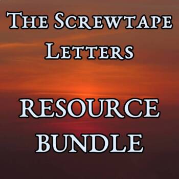 Preview of The Screwtape Letters Bundle - 34-slide PP, Tests, Discussion Qs, Vocabulary