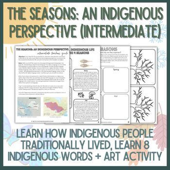 Preview of The Seasons - An Indigenous Perspective for Intermediate Grades