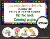 The Seasons, Las Estaciones del Año {Flip flop book/Colori