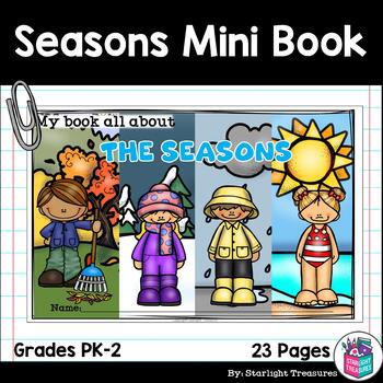 Preview of The Seasons Mini Book for Early Readers: The Four Seasons
