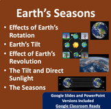 The Seasons and Earth's Tilt Lesson - Google Slides and Po