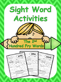 The Second Hundred Fry Words Sight Word Worksheets