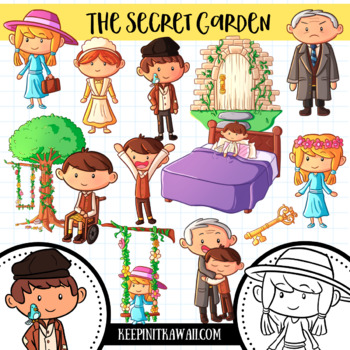 Preview of The Secret Garden Clip Art Collection
