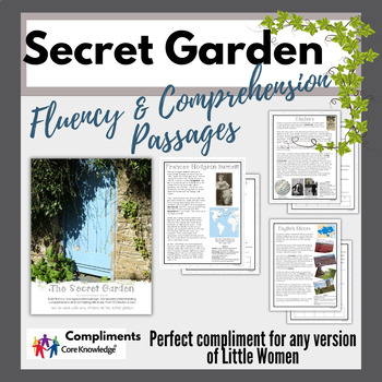 Preview of The Secret Garden Fluency Pack- build comprehension, vocabulary, & fluency!