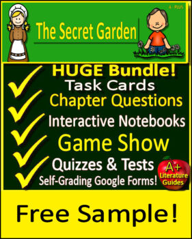 Preview of The Secret Garden Novel Study Free Sample