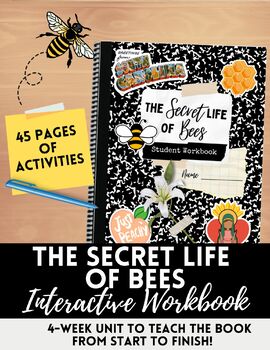 Preview of The Secret Life of Bees Printable Workbook for Novel Study (9-12)