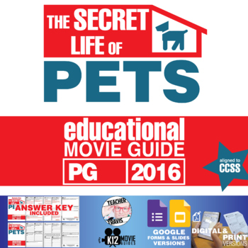 Preview of The Secret Life of Pets Movie Guide | Questions | Google Formats (PG - 2016)