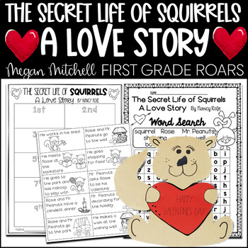 Preview of The Secret Life of Squirrels Reading Comprehension Valentine Activities