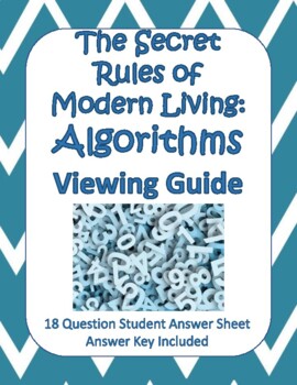 Preview of The Secret Rules of Modern Living: Algorithms Viewing Guide - Google Copy Too