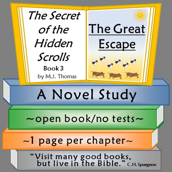 Preview of The Secret of the Hidden Scrolls: The Great Escape Novel Study