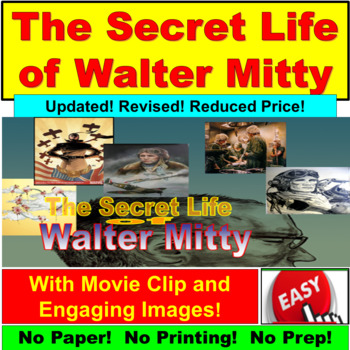 Preview of The Secret Life of Walter Mitty : Google Slides, PowerPoint