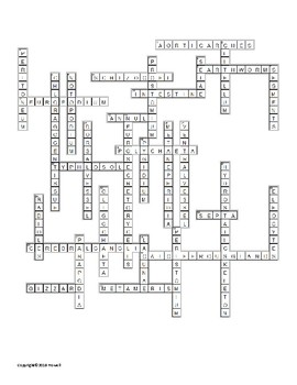 The Segmented Worms Vocabulary Crossword for Zoology TpT