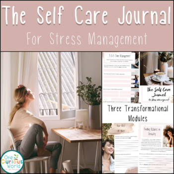 Preview of The Self Care Journal and Planner for Stress Management