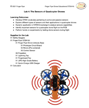 Preview of The Sensors of Quadcopter Drones - Educational Drone STEM Kit