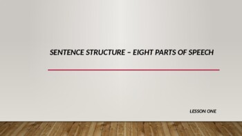 Preview of The Sentence Structures Of The English Language - EFL / ESL / G.E.P In PPT