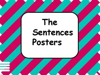 Preview of The Sentences Posters / A Collection of Posters