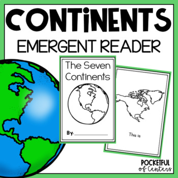 Preview of The Seven Continents Cut and Paste Emergent Reader