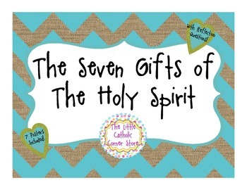 7 Gifts Of The Holy Spirit Worksheets Teaching Resources Tpt