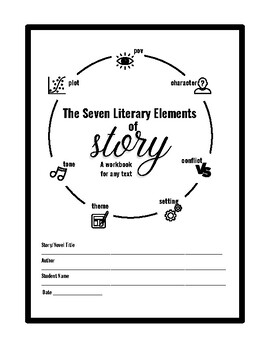 Preview of The Seven Literary Elements of Story Workbook for Any Text