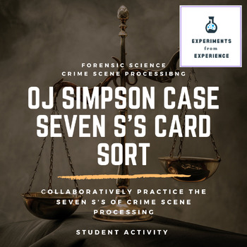 Preview of The Seven S's of OJ Simpson Activity: Collaborative Card Sort