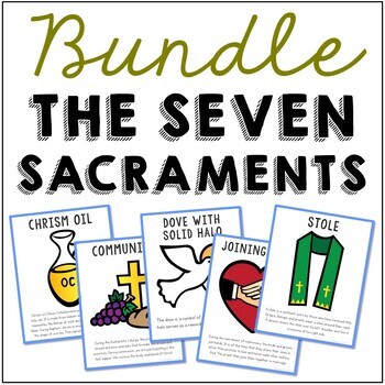 The Seven Sacraments Set Of Posters Coloring Pages And Mini Books